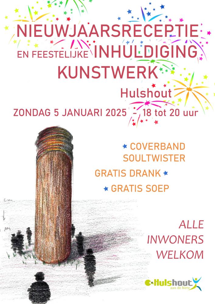 Nieuwjaarsreceptie en kunstwerk